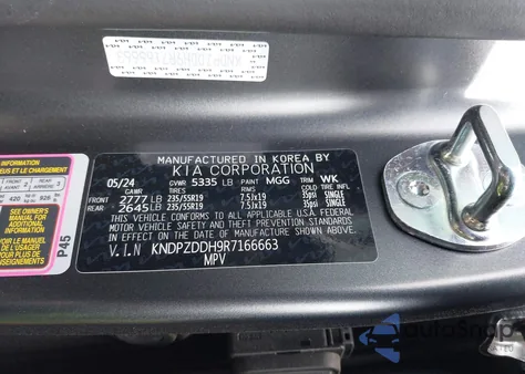 2024 Kia Sportage Plug-In Hybrid X-Line Prestige z USA, uszkodzony, nr VIN KNDPZDDH9R7166663